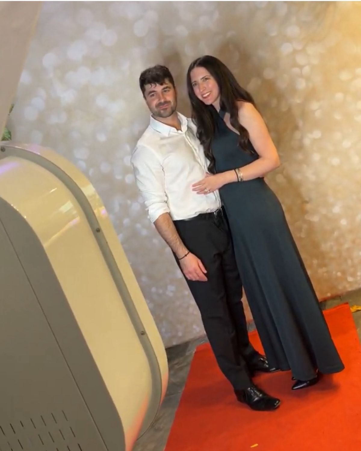 Wedding guests photo booth