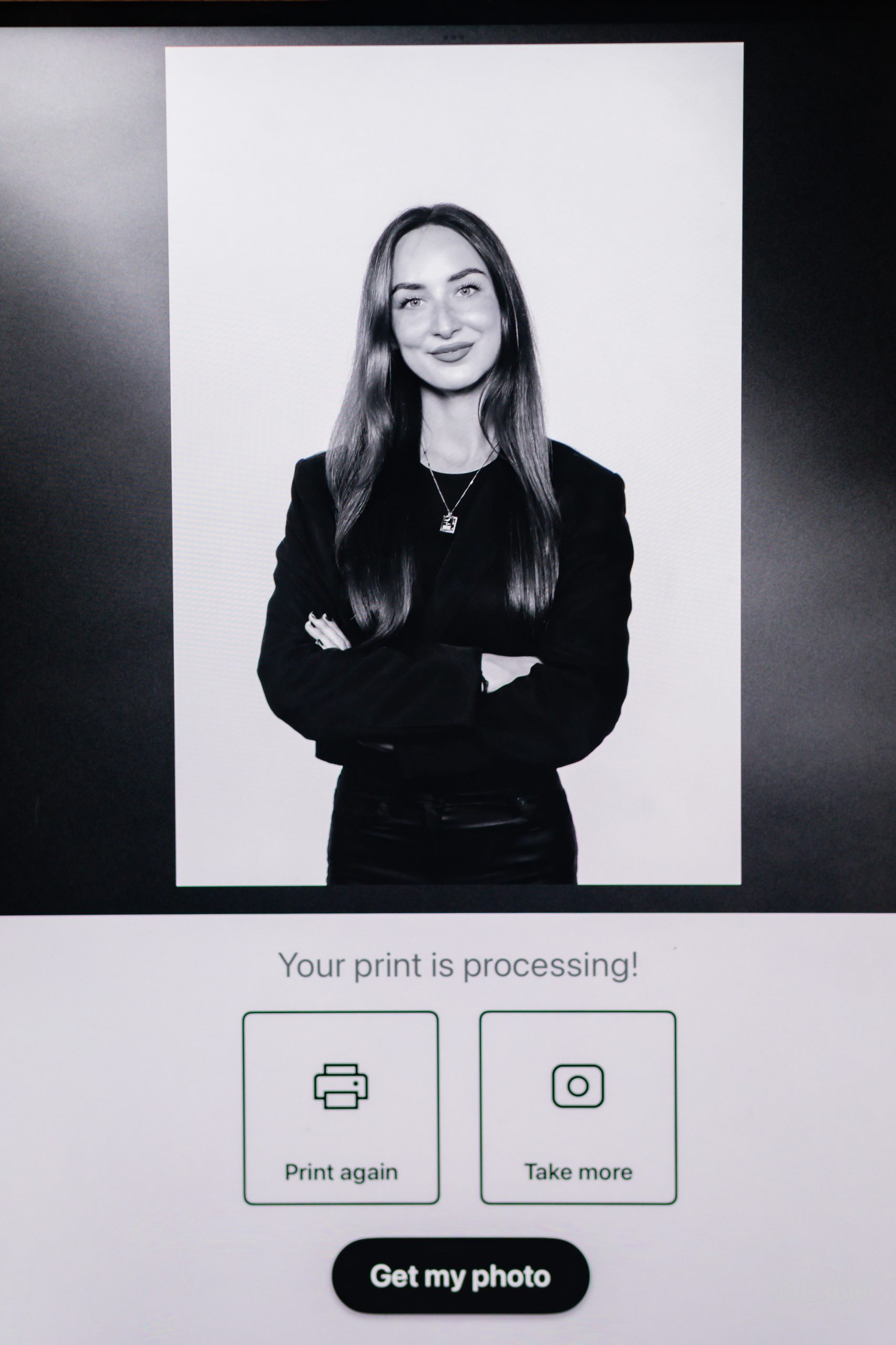 Professional headshot setup