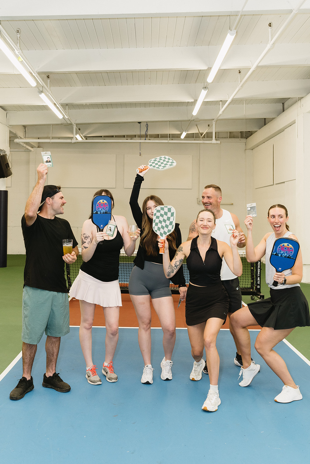 Branded pickleball themed activation