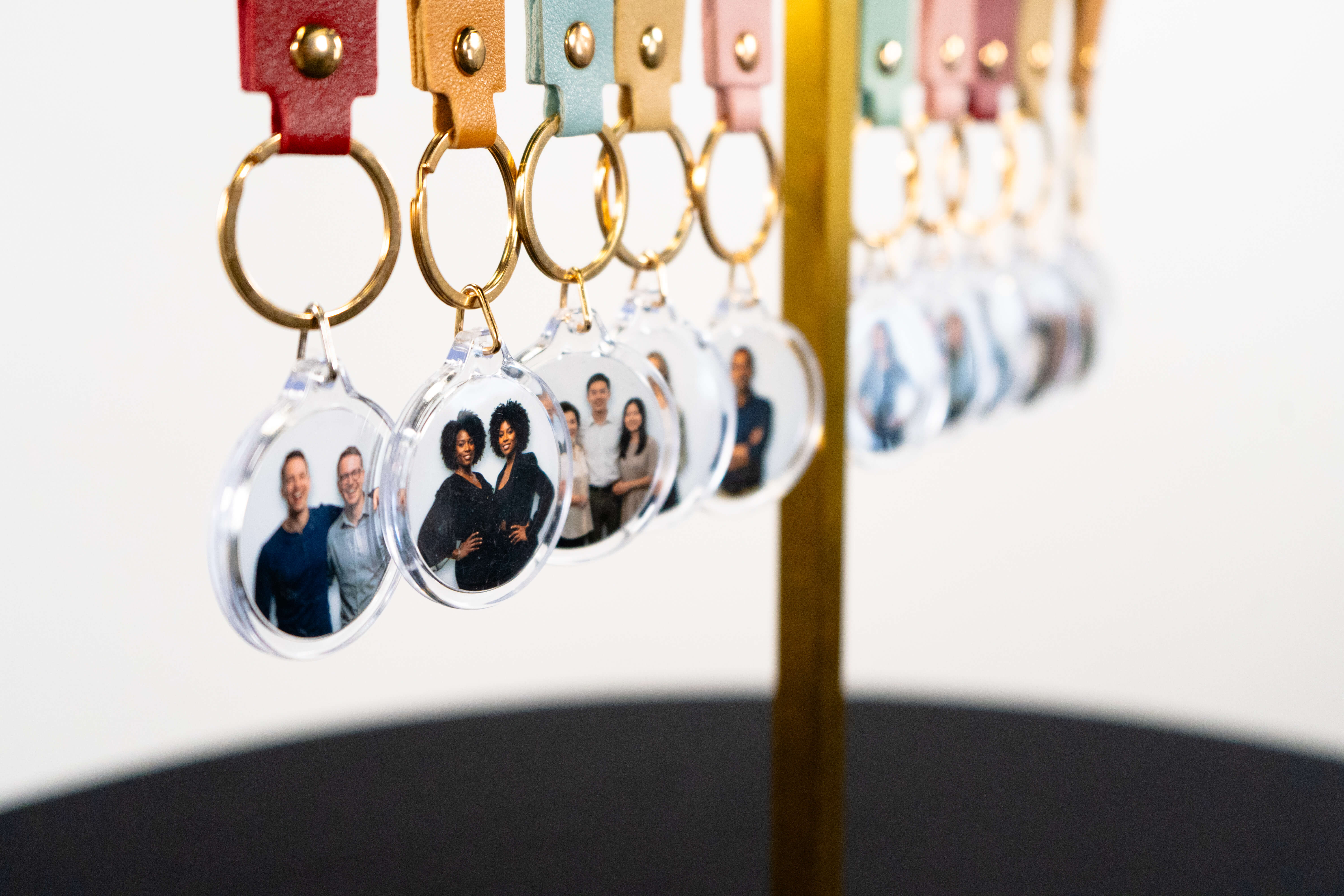 Branded keychain detail